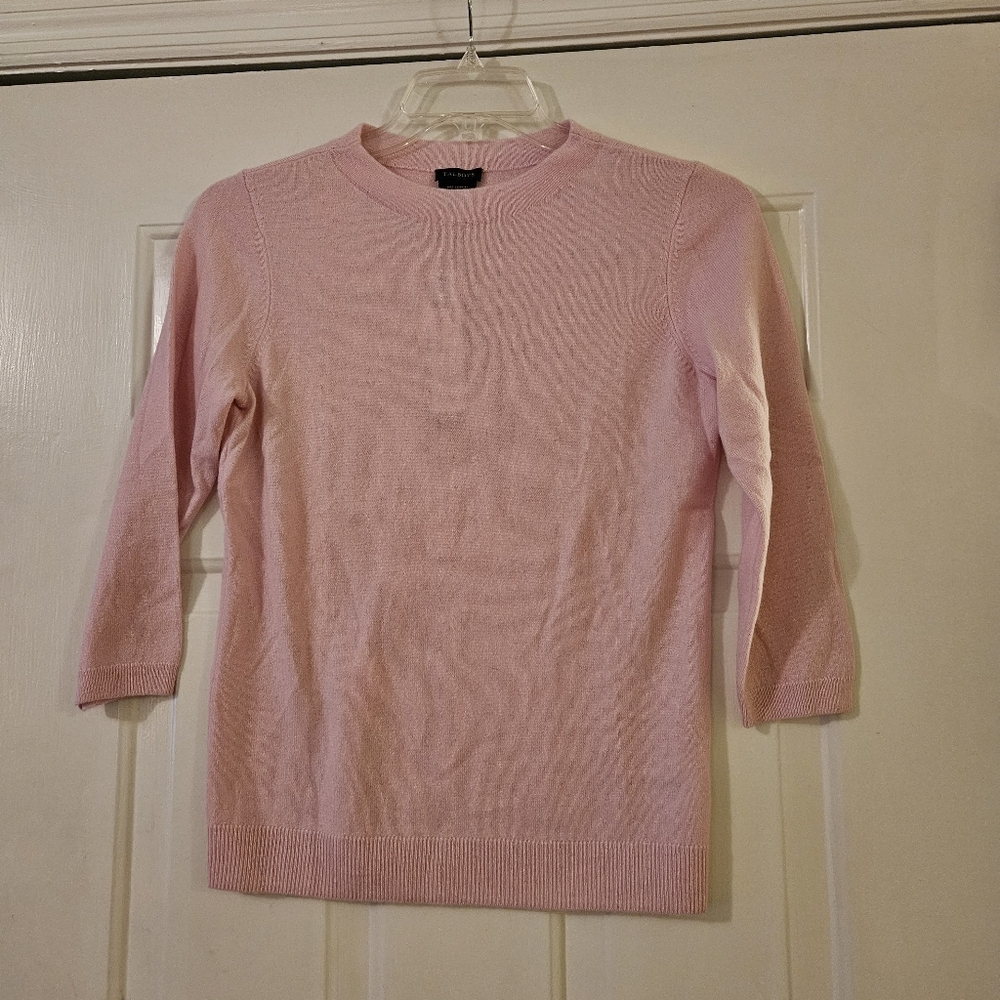Talbots Sweater Pure Cashmere Sz Small Pink. Valentine's Day